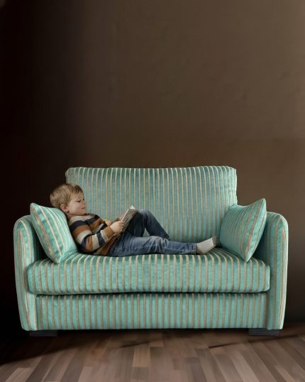 blue sofa with child 45